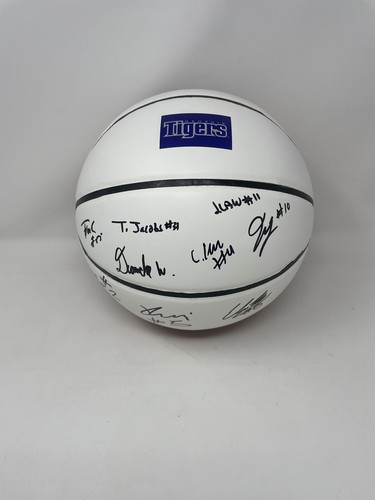 2022 2023 MEMPHIS TIGERS MENS TEAM SIGNED AUTOGRAPH BASKETBALL FULL SIZE - Picture 2 of 3