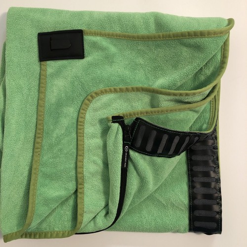 Orange Mud Transition Wrap Towel Car Seat Protector Lime Green Logo VGUC