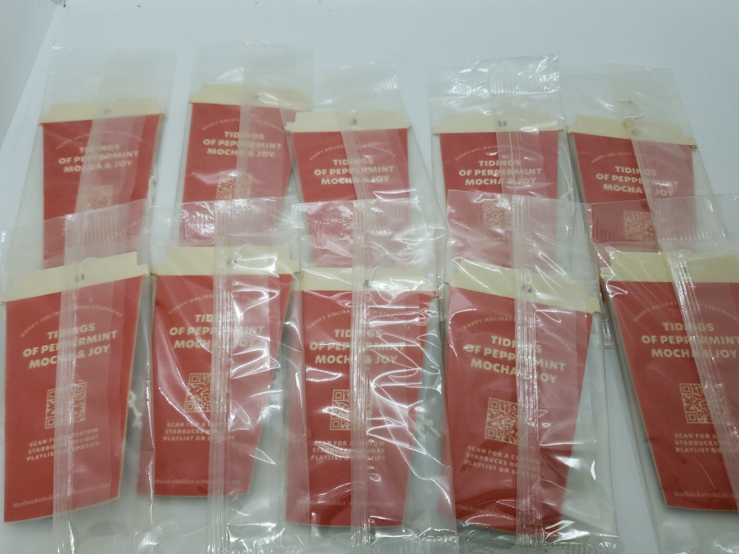 NEW Lot of 10 Starbucks Peppermint Mocha air/car Freshener eBay