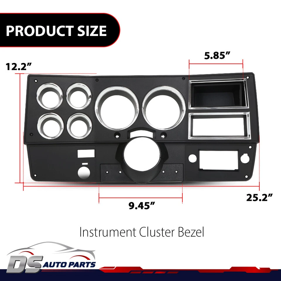 Dash Instrument Bezel W/ A/C+Storage Fit For 1981 1982 1983 Chevrolet GMC Truck - Изображение 3 из 4