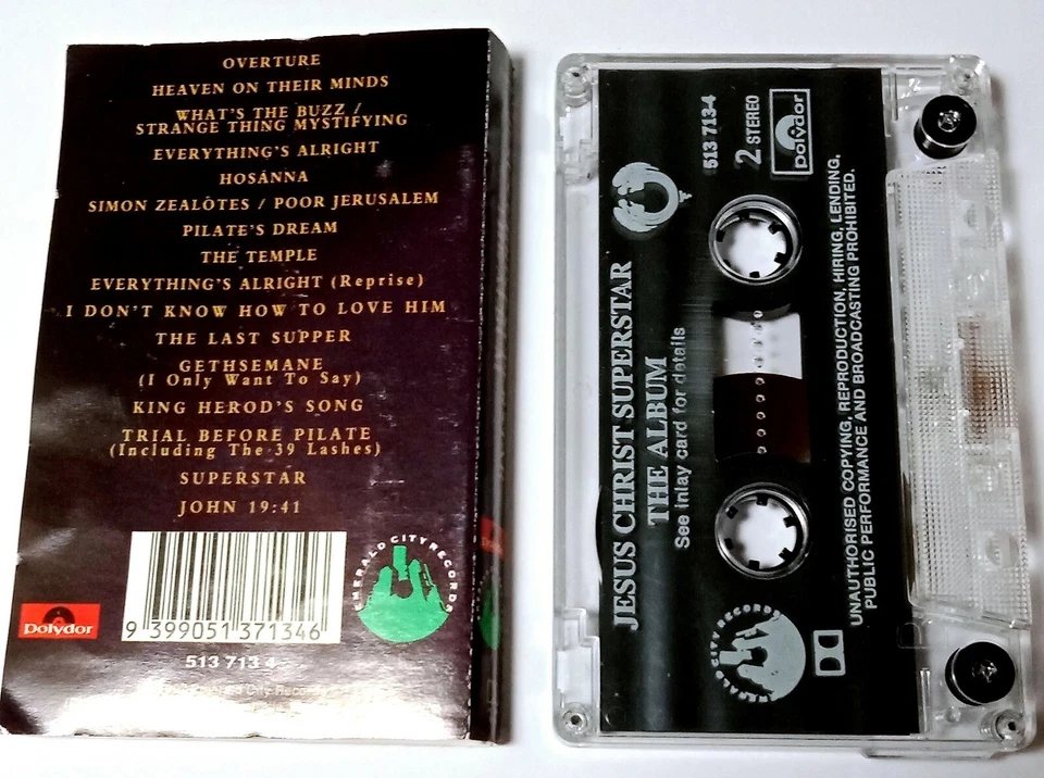 JESUS CHRIST SUPERSTAR The Album - Vintage Cassette Tape - Image 3 of 4