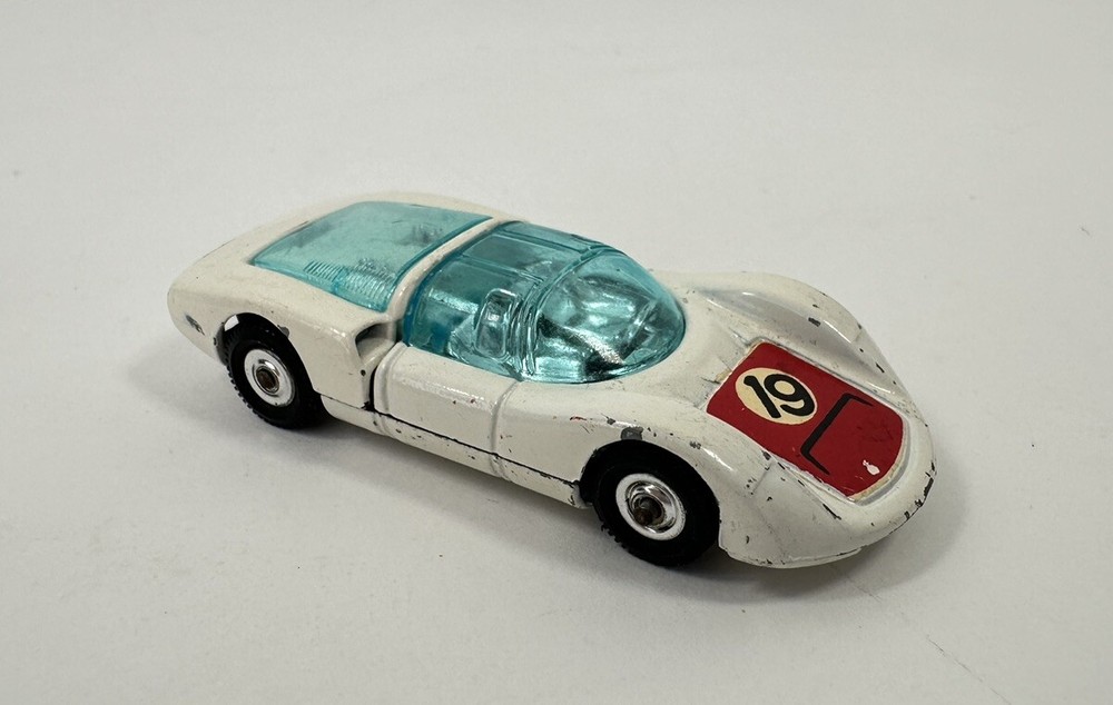 CORGI JUNIORS 41 PORSCHE CARRERA 6 (906) WHIZZWHEELS/PALE BLUE GLASS/THIN WHEELS
