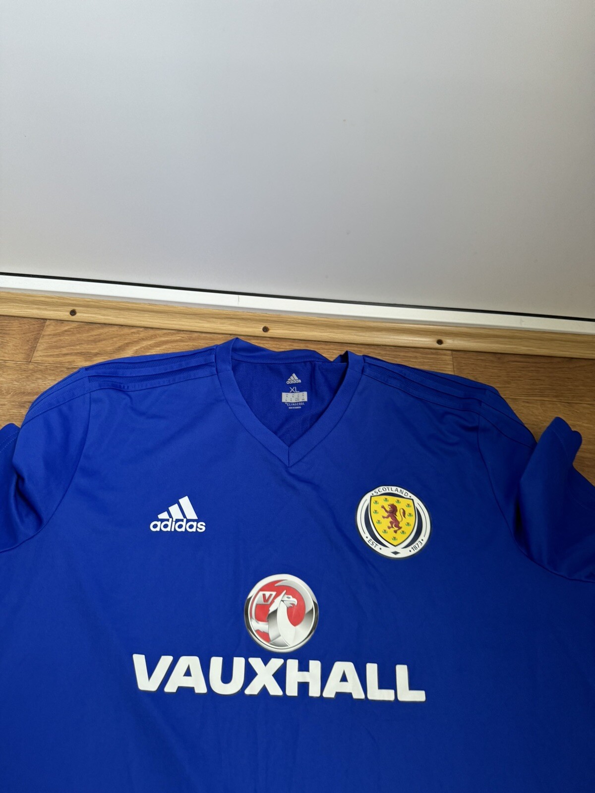 Scotland Football Shirt 2017/2018 Jersey Polo Soccer Adidas Training Size XL thumbnail 2