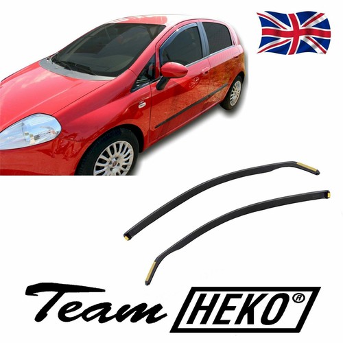 SET OF FRONT HEKO TINTED WIND DEFLECTORS for FIAT PUNTO GRANDE 2006