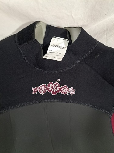 Jobe Women's Shorty Wetsuit Berry and Black Color  Size 11-12 Powerstretch Surf - Picture 3 of 11