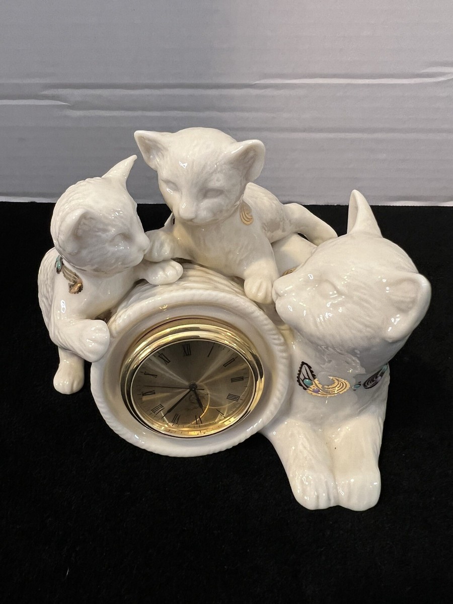 LENOX - 大きなサイズ LENOX レノックスペルシャ猫 陶器 置物 キャット 24K 蝶 大きなサイズ レノックス 小悪魔 猫 陶器 置物 24K デビル 仮装