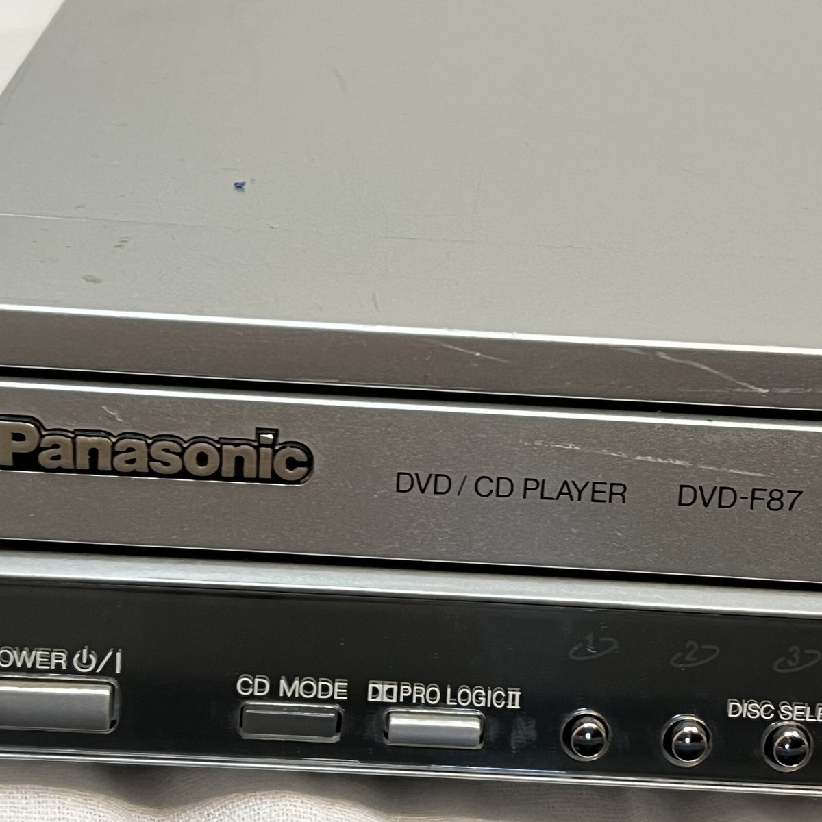 Panasonic DVD-F87 5 Disc DVD/CD Player Changer Tested Working