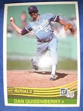1984 Donruss #583 DAN QUISENBERRY Kansas City Royals  MVP HOF MLB