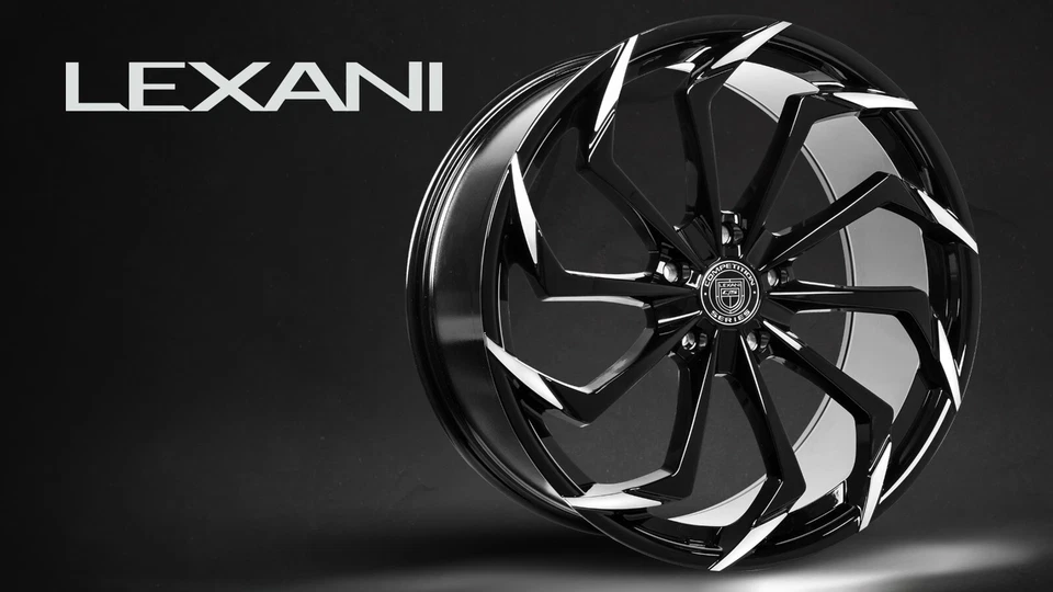 20" Lexani Static Wheels Stagger Black MBT Stagger Rims Fit Tesla Model X S Foto 4 de 4