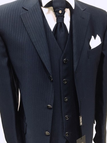 ABITO SPOSO BLU FIRMATO 48 CARLO PIGNATELLI SUIT GROOM WEDDING ITALIAN  DESIGNER | eBay