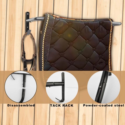 Saddle Rack 4 Tier Wall Mounted Saddle Rack Stand for English and Western Saddle - Bild 7 von 15