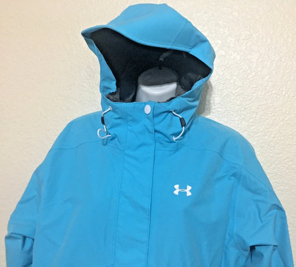 NWT WOM UNDER ARMOUR SOFTSHELL SPILLIKINS STORM COLD GEAR JACKET COAT S-XL $160 - Image 2 of 4