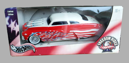 2004 Hot Wheels '49 QUECKSILBER MERC rot & weiß FREEDOM RIDES SERIE 1:24 #G9236 - Bild 2 von 13