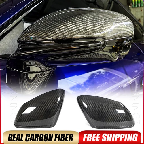 DRY CARBON Fiber Side Mirror Cover Caps For Porsche Taycan 9J1 992 Turbo S 2019+