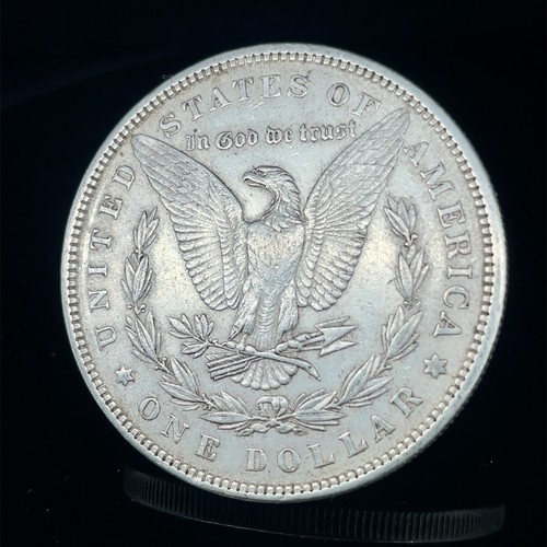 1881 Morgan Dollar AU. 90% Silver $1 US Coin Collectible # 1240 - Picture 7 of 8