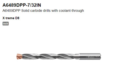WALTER TITEX A6489DPP-7/32 Solid Carbide Coolant Thru FREE SHIPPING