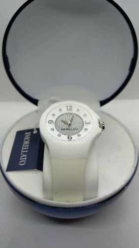 OROLOGIO MORELLATO COLOURS WHITE DIAMOND DIAL NUOVO CINTURINO SILICONE |  eBay