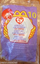 Mcdonald's Ty Teenie Beanie Stretchy The Ostrich  10 1999