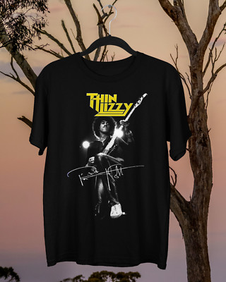 Thin Lizzy Phil Lynott Signature On Stage T Shirt S to 5XL Gift Fans
