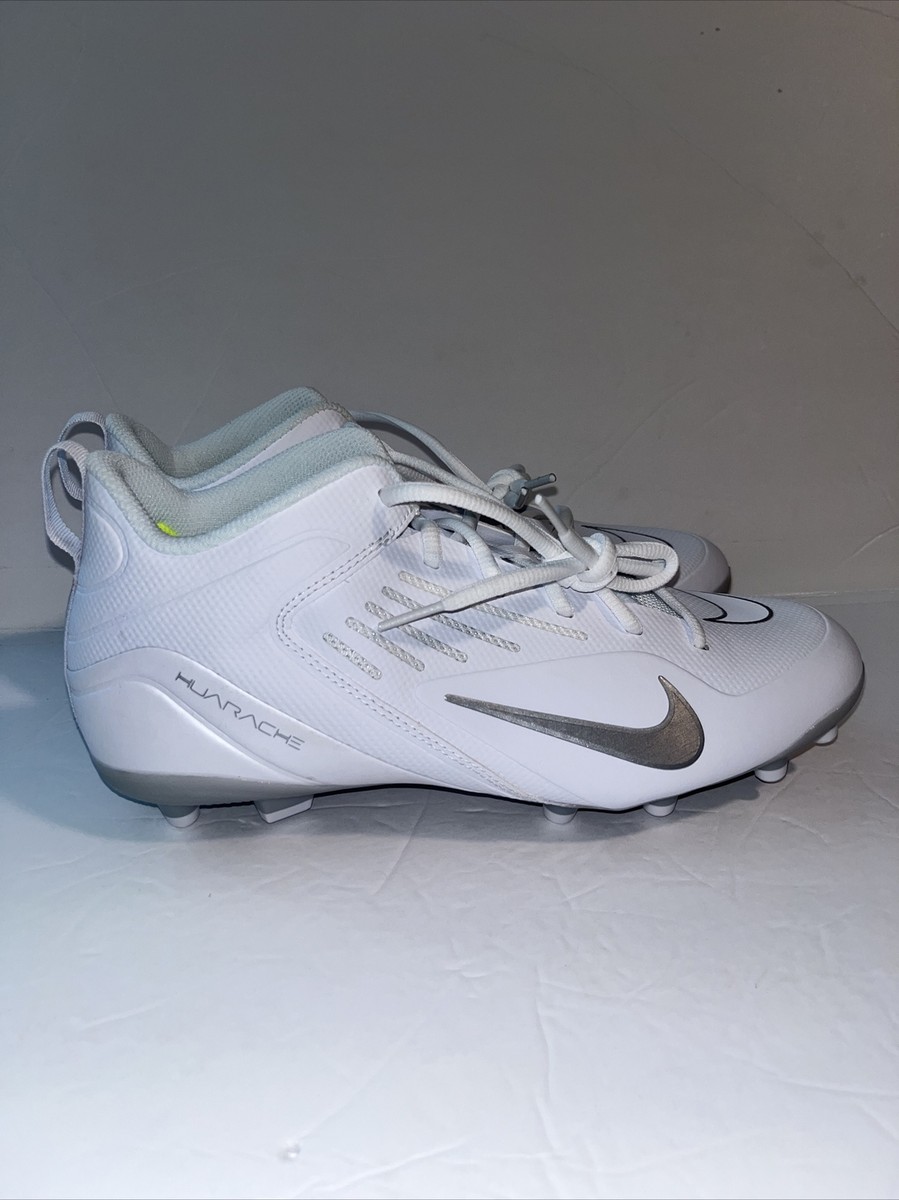 Size 8 - Nike Alpha Huarache 8 Varsity White Metallic Silver