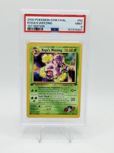 Koga's Weezing (1st Edition) graded PSA 9 for sale on eBay