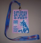 G-FEST 2026 **GODZILLA FESTIVAL CHICAGO** SATURDAY BADGE and LANYARD Near MINT — photo 1