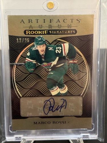 Marco Rossi #AS-MR 2022 Upper Deck Artifacts Aurum Signatures card