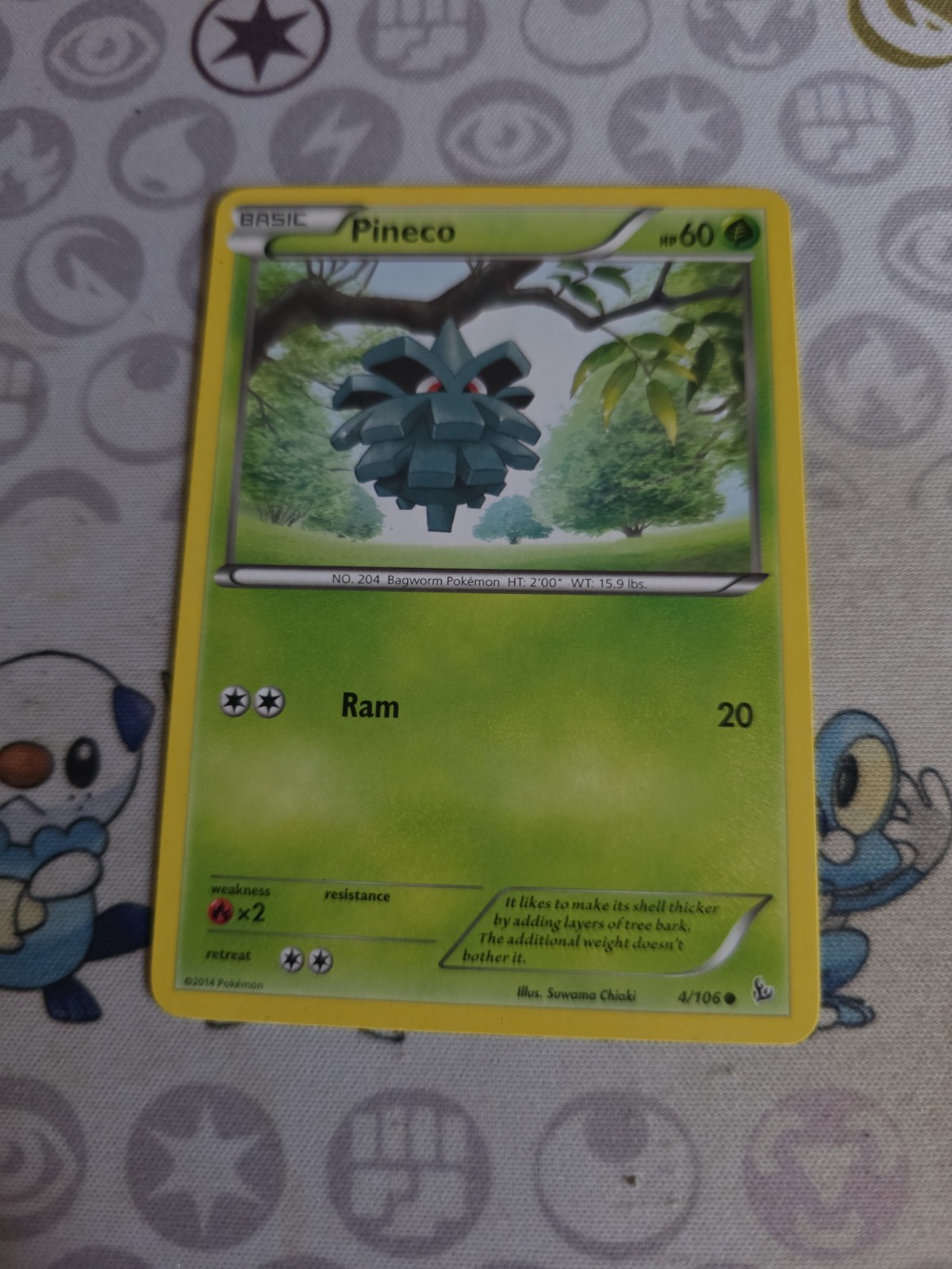 Pineco 4/106 - LP - XY Flashfire Pokemon Card