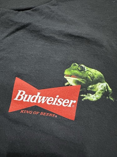 Vintage 90s Stanley Desantis Budweiser Frogs Promo Large Beer Alcohol - Picture 7 of 10
