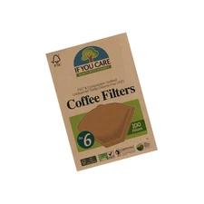 If You Care Unbleached Coffee Filters, #6 - 100 Count (Pack of 1) â€&