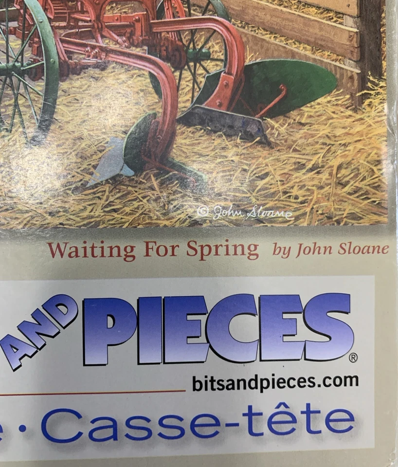 Rompecabezas de 500 piezas esperando primavera de John Sloane completo en muy buena condición Foto 3 de 4
