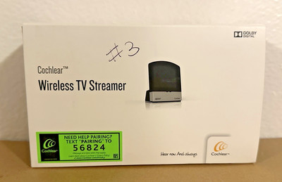 Cochlear SAS-3 Wireless TV Streamer Dolby Digital Brand New