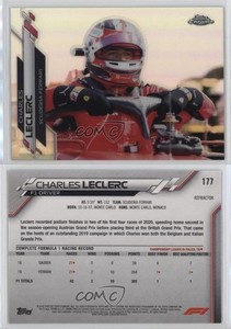 2020 Topps Chrome Formula 1 F1 Racers Refractor Charles Leclerc #177 Rookie RC