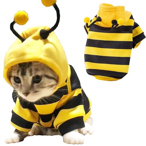 Funny Dog Hoodies Sweatshirt Holiday Cat Sweater Warm Dog Clothes for Small D... - Picture 2 of 7