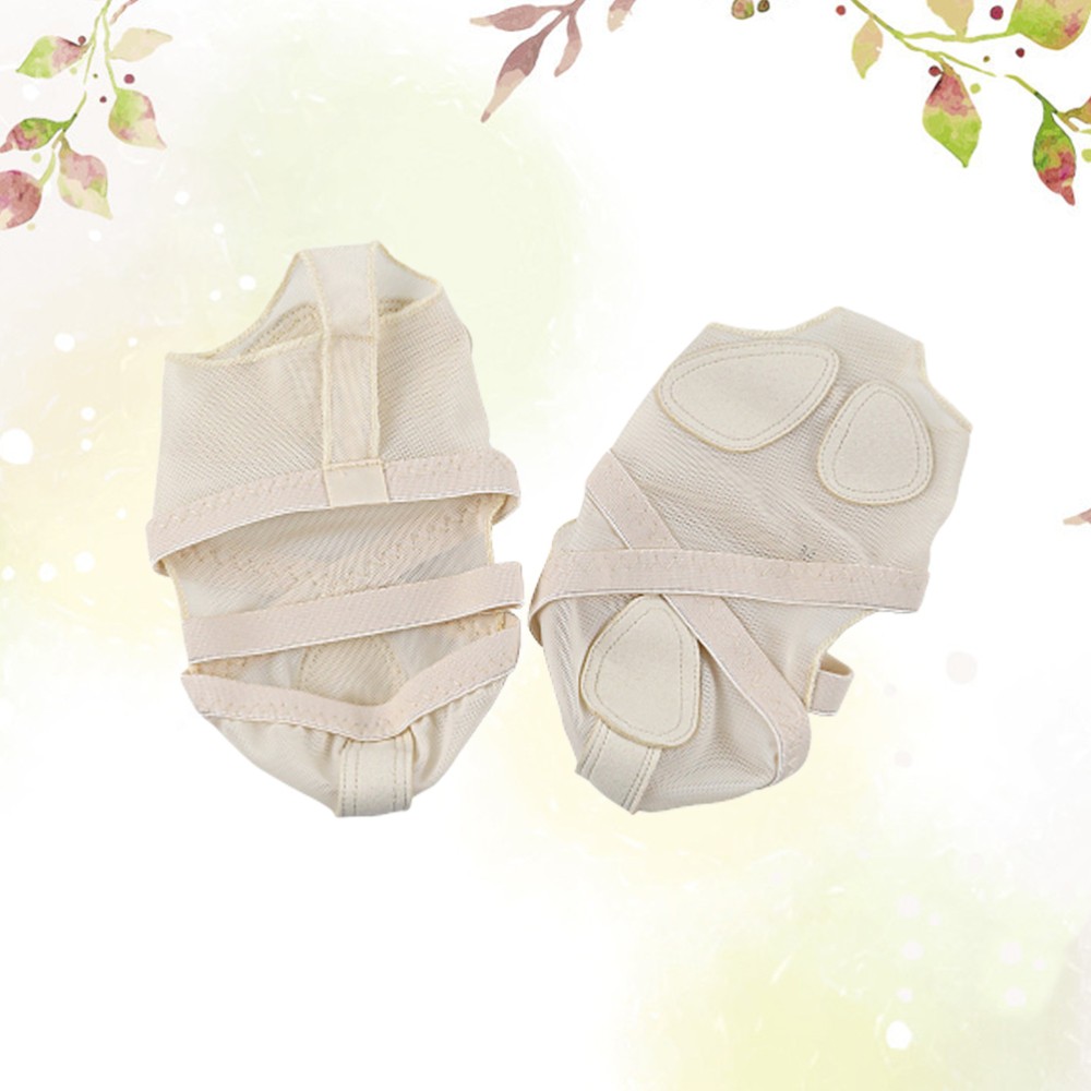 SAOLA Perizoma piedi nudi cuscini piedi danza mezza suola calze balletto punta aperta calze danza