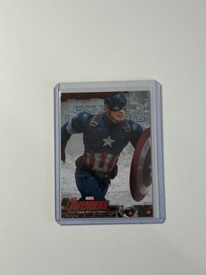 2015 Upper deck Avengers Age Of Ultron- Captain America Blue Foil /199- RARE  