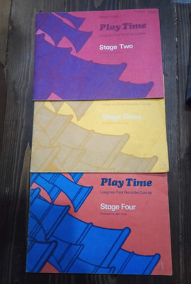 Play Time Longman First BlockflöteKursbücher Stufe 2, 3 & 4 von Margo Fagan