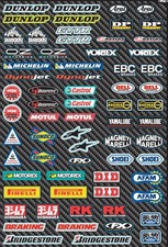 Factory Effex Micro Sport Bike Sponsor Sticker Sheet - Motocross Dirt Bike Offro