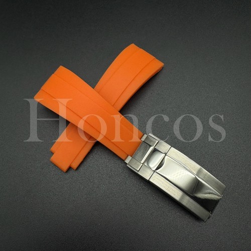 20MM SILICONE RUBBER WATCH STRAP BAND FITS FOR ROLEX DATEJUST DAYTONA GMT SUB - Picture 66 of 71