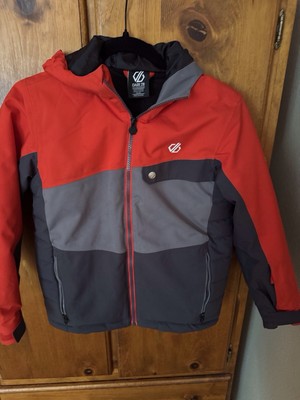Dare2b Kids Age 7-8 Wrest Ski Jacket Hooded Waterproof Winter Snow Coat
