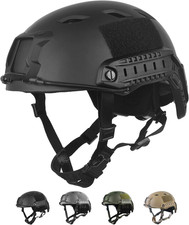 Casco per Softair, Ops Core, Casco Tattico (Tipo Fast BJ & PJ), Con Cuscinetti E