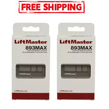 2 Pack 893MAX 3 Button LiftMaster Visor Remote Control Garage Door Opener