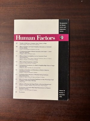 Human Factors V36 N3