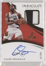 2017-18 Panini Immaculate Rookie 61/99 Caleb Swanigan #107 Patch Auto 2ct