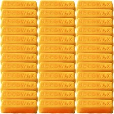 Versatile 36pcs Yellow Beeswax Bars - Perfect for Candle Making Crafts - 40 OZ