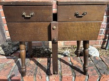 VTG 1950s Sewing Cabinet/End Table Spool-Notions Storage Some Refurbishing Needs