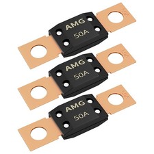 Joinfworld 50A MEGA Fuse, High Current Bolt Mount Automotive 50 Amp MEGA/AMG...