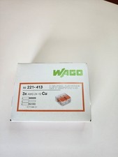  Factory Sealed Box of 50 Count. WAGO 221-413 LEVER-NUTS Electrical Connectors