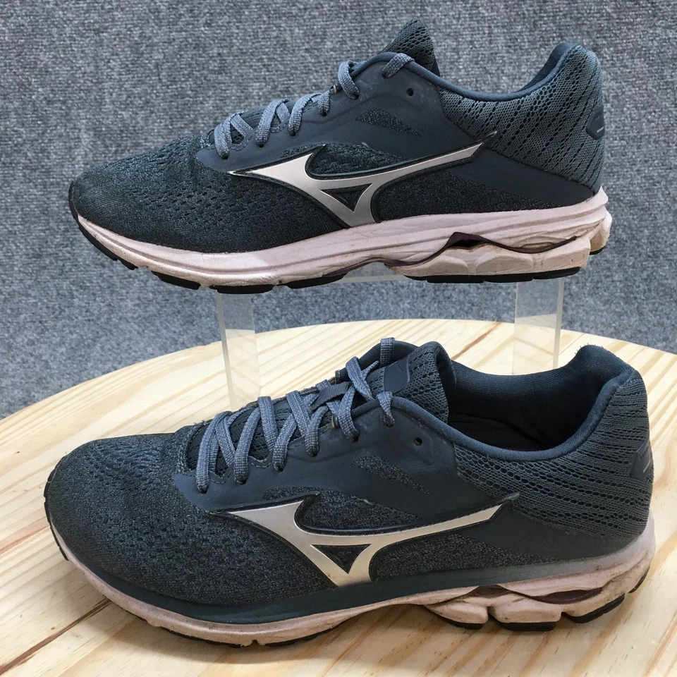 Mizuno Sneaker Womens 9.5 Blue Wave Rider 23 Athletic Running Casual Knitted - Image 4 of 4