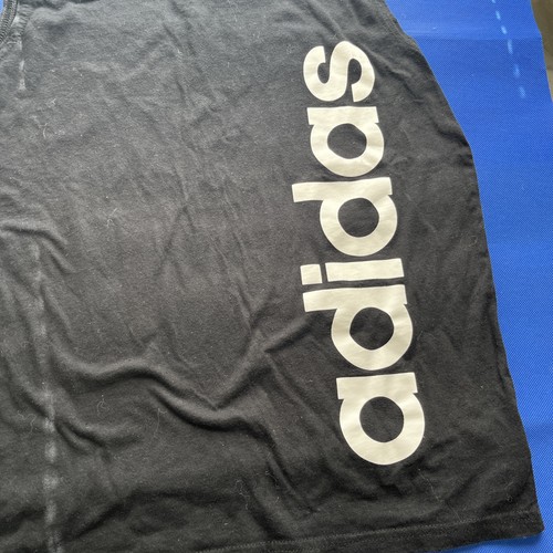 adidas Athletic Shirt Boys Size M (10 12) EUC Black Cotton Lot G - Picture 2 of 5
